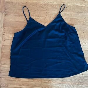 Halogen black satin cami size L